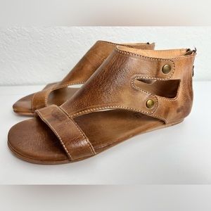 Bed Stu $135 Womens “Soto” Tan Bohemian Brown Leather Sandal Shoe size 9